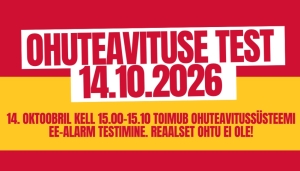 Ohuteavituse test 14. oktoobril