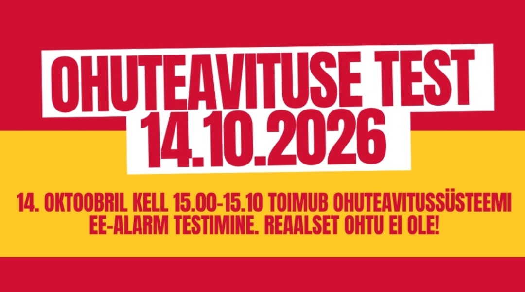 Ohuteavituse test 14. oktoobril